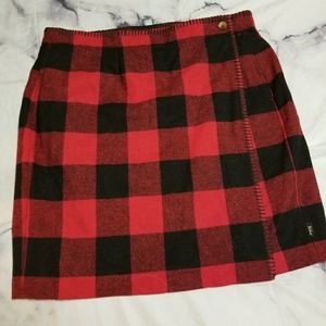 Woolrich Size 6 Buffalo Plaid Wrap Skirt
